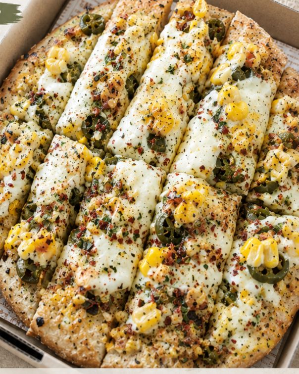 CORN-JALAPEÑO CHEESE GARLIC BREADSTICKS