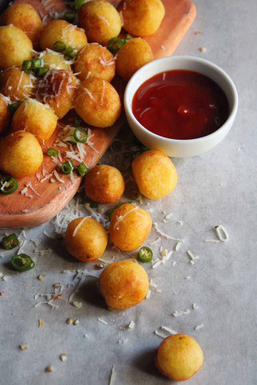 CHILLY POTATO SHOTS (12 PC.)