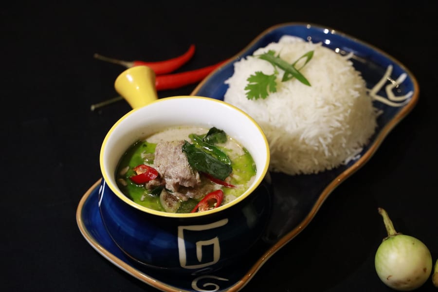 Green Thai Curry with Rice