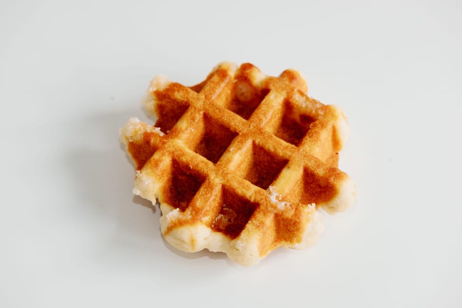 Belgian Milk & White Waffle (Single Stack)