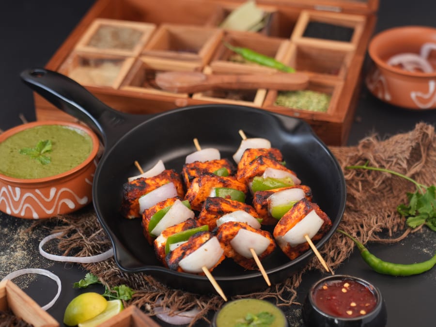 Tandoori paneer tikka
