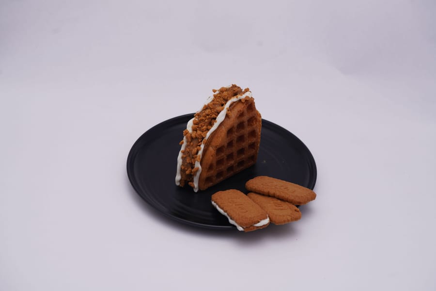 Lotus Biscoff Waffle (Double Stack)