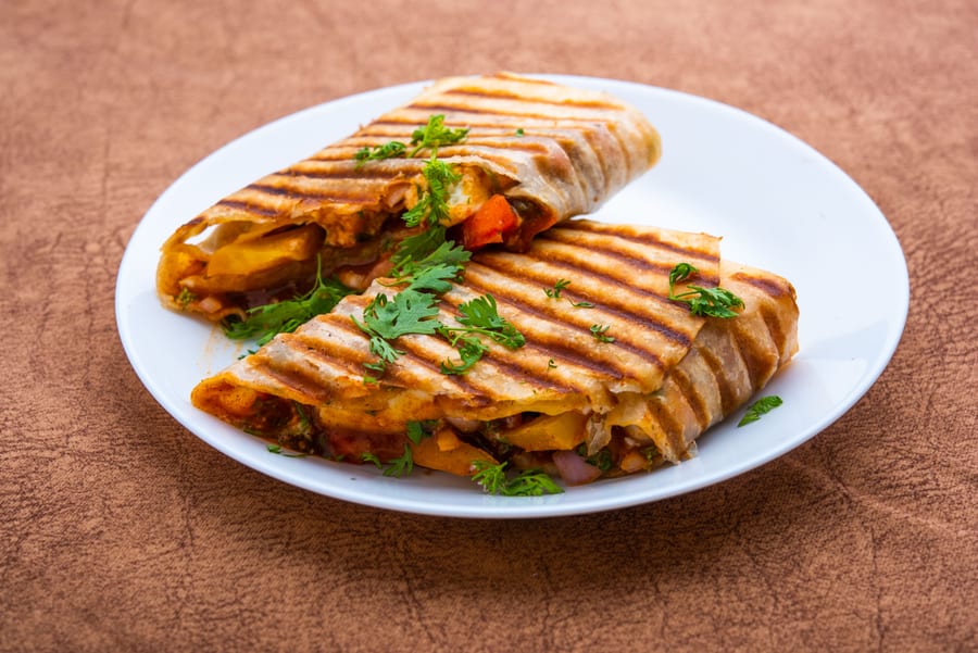 Schezwan Paneer Frankie