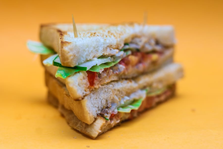 Masala Veg Club Sandwich