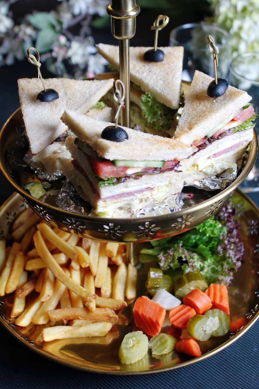Masala Paneer Club Sandwich