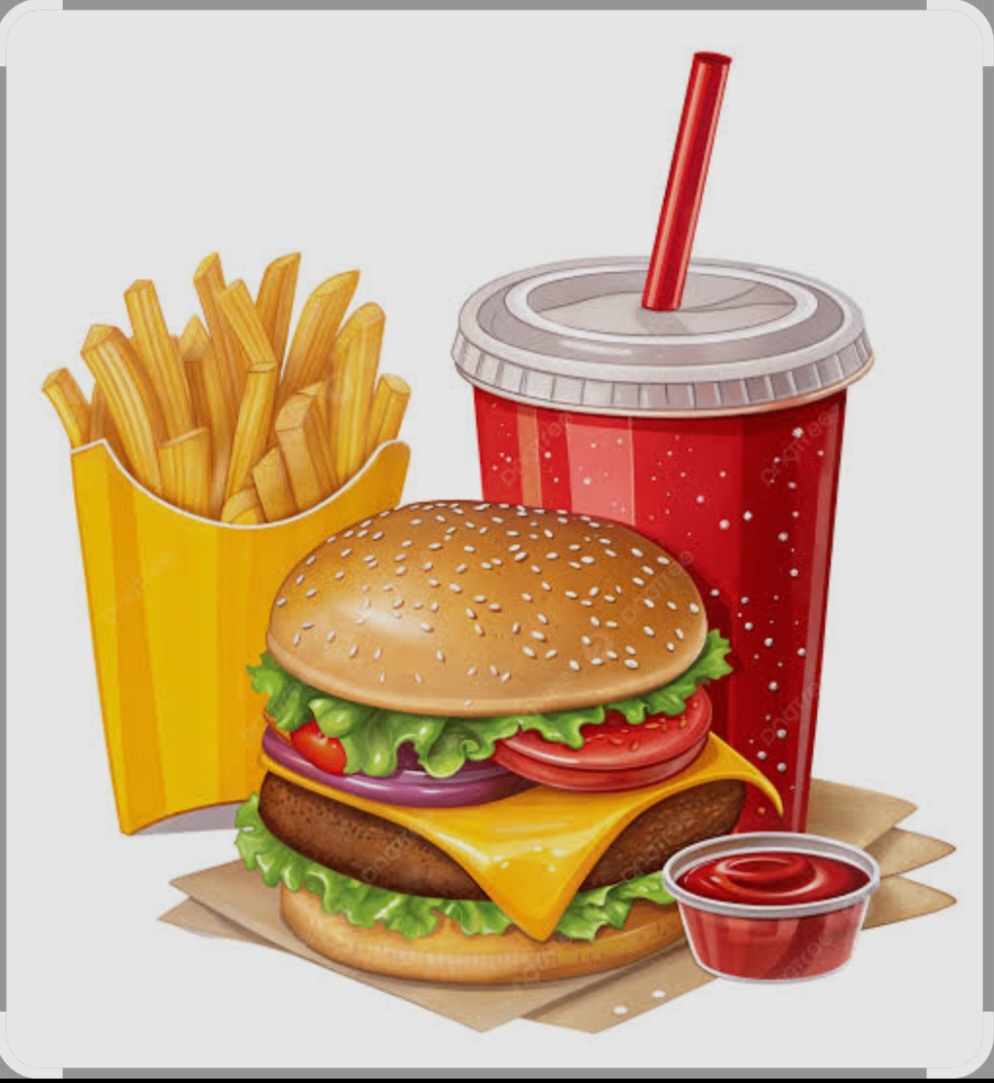 Veg Burger+ French Fries