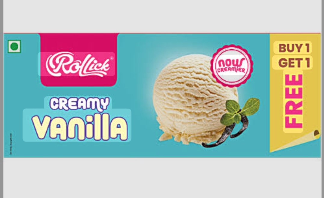 Vanilla ice cream family pack