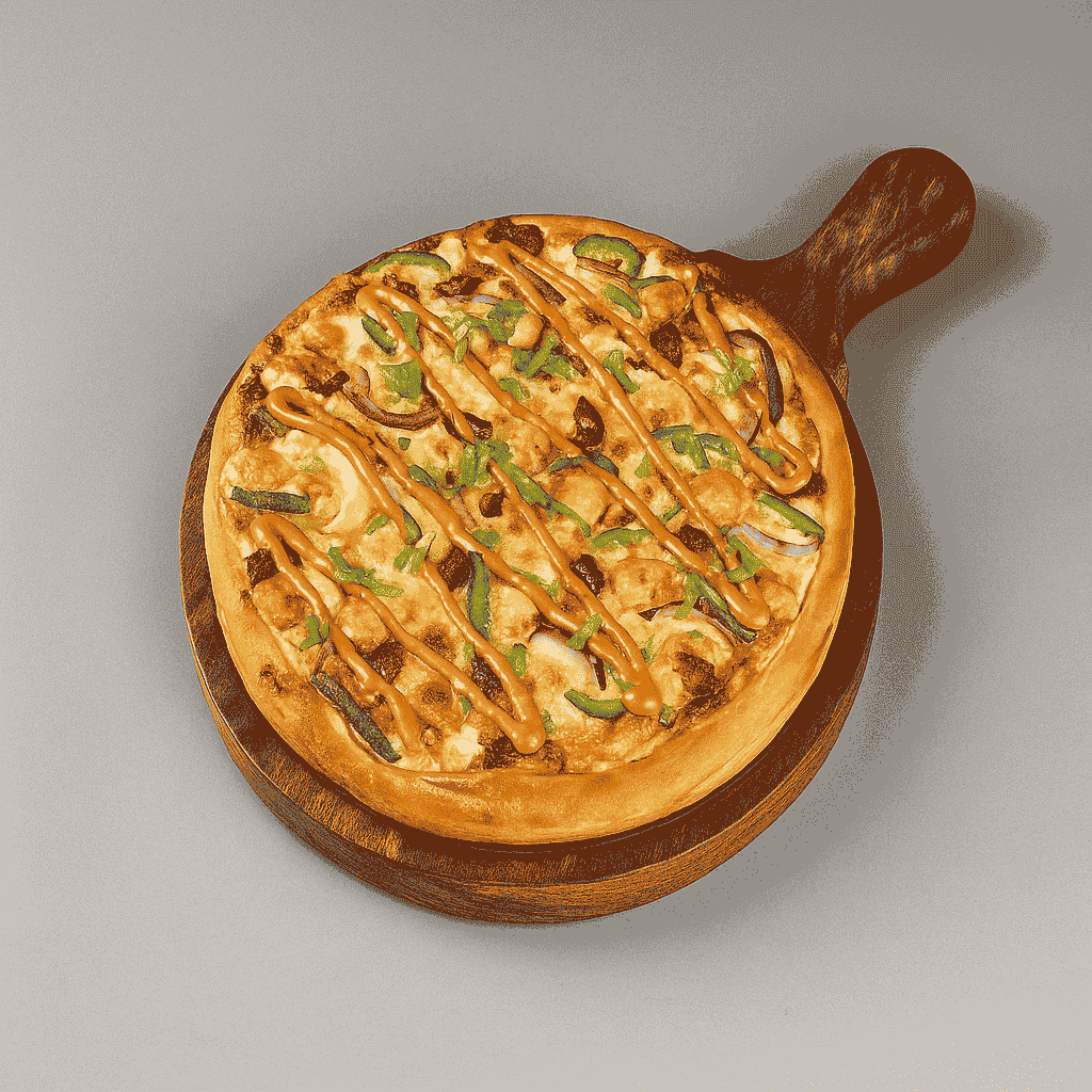 Peri peri vegetable pizza 🍕 ( 7 inch)