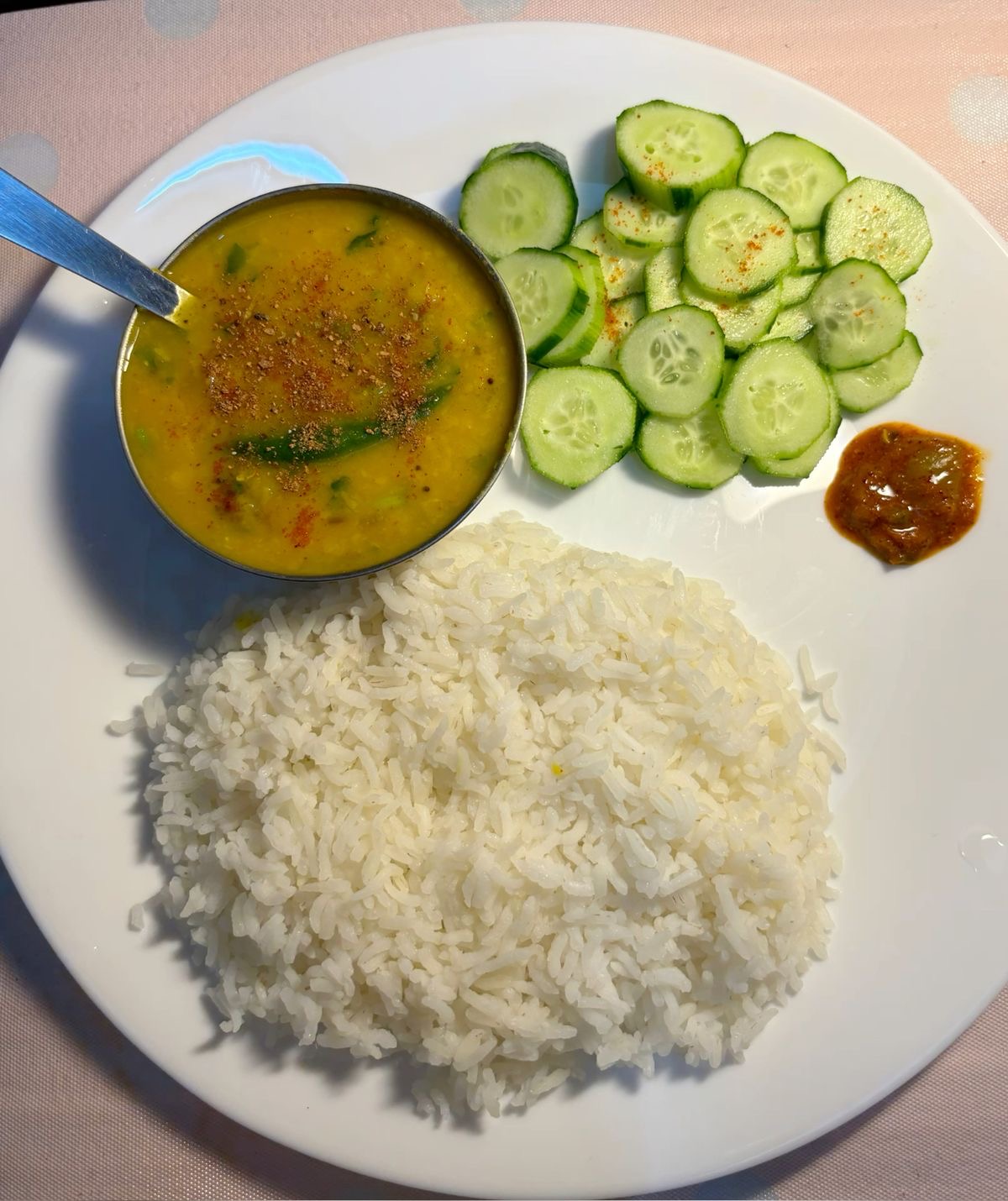 दाल+चावल+सलाद