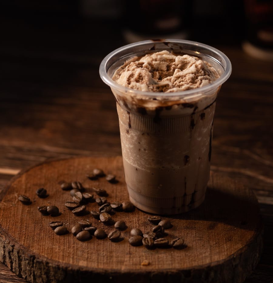 Ice cream with Cold coffee