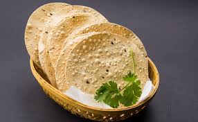 Fry Chana Masala Papad