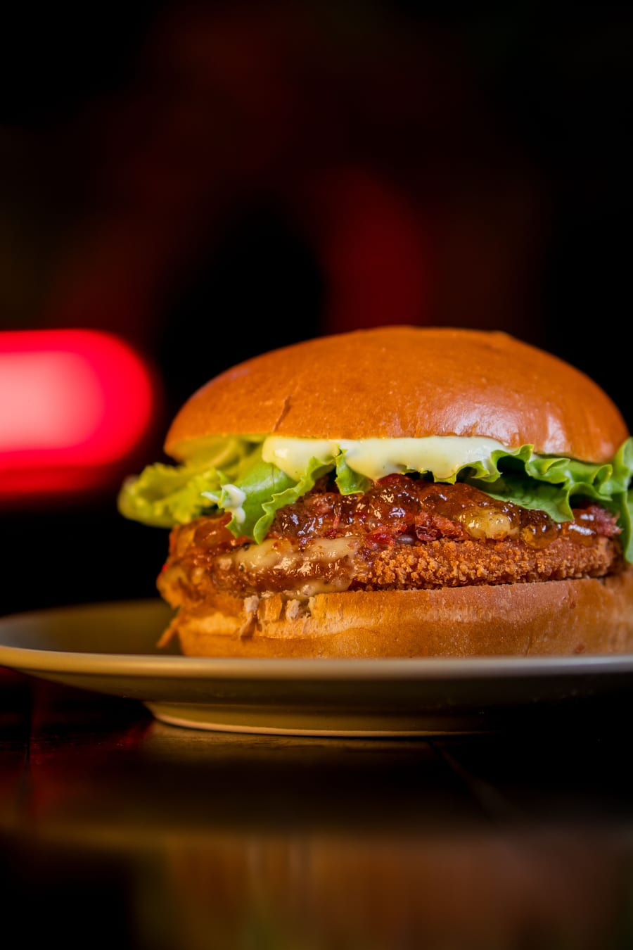 Soya chaap burger