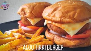 Aloo Tikki Burger Fries ( आलू टिक्की बर्गर फ्राइज़ )