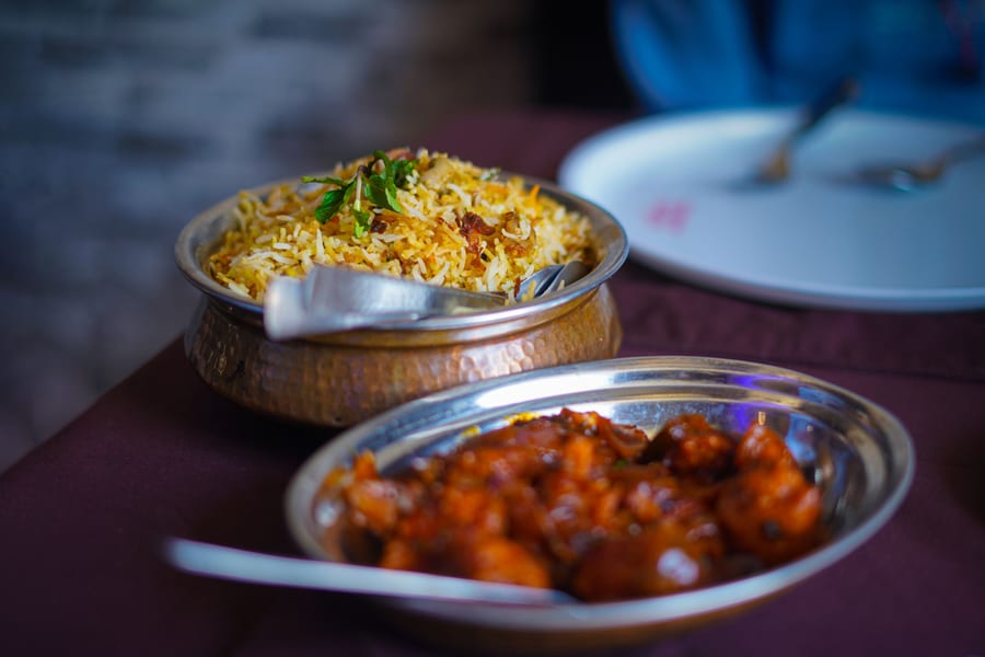 ONION CHILLY RICE