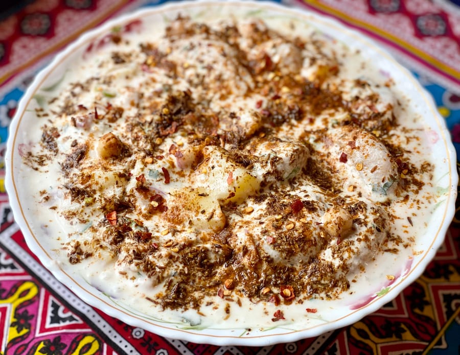 Sabudana Vada with Curd