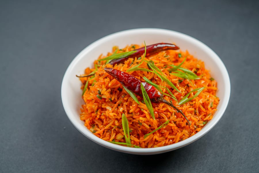चिली गार्लिक राइस.