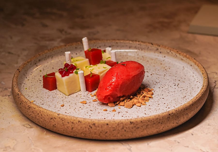 Paan Kulfi ice cream cube
