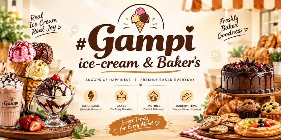 Gampi ice-cream & Baker's