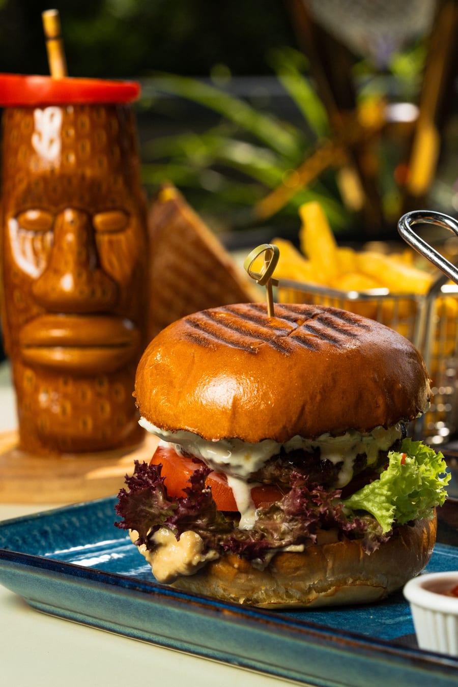 Double Tiki Cheese Burger
