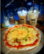 Cheese Pizza + Masala Sandwich + 2 Cold Coffee