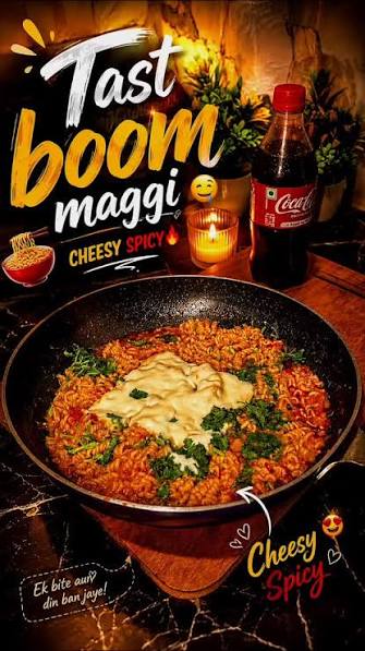 Masala Maggi+ 250 ml Cold drink