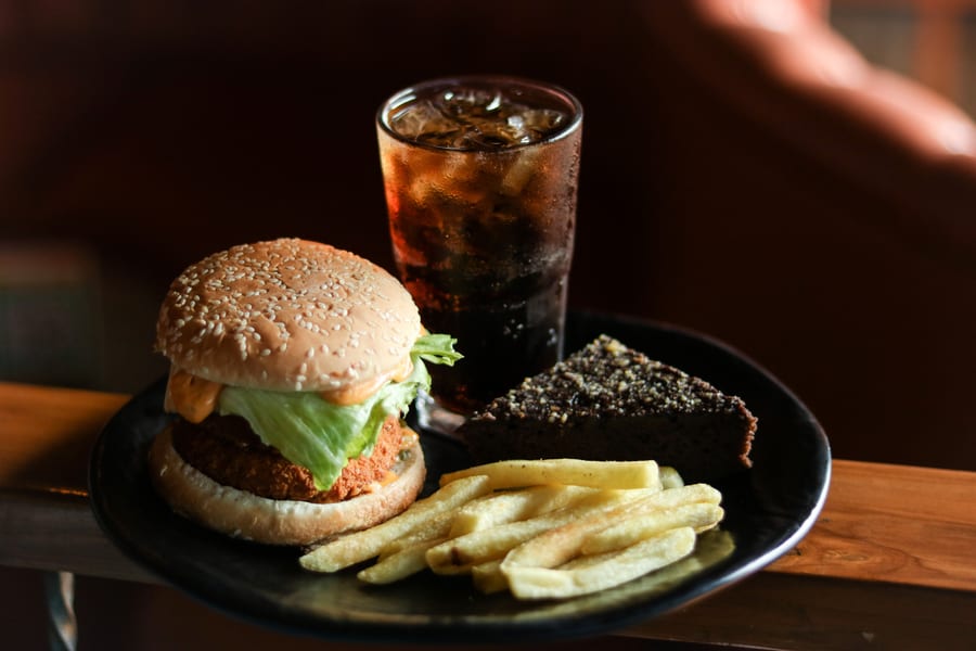 Aloo Tikki Burger + Masala Sandwich + 2 Cold Coffee