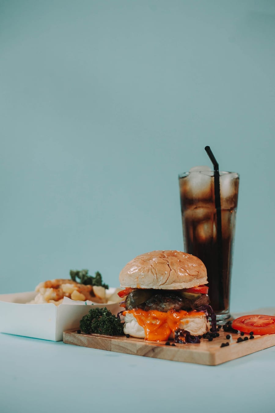 1 Cold Coffee + Veg Noodles + Veg Burger