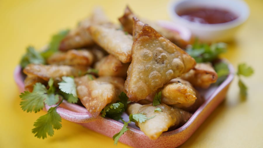 Garlic Baked Samosa