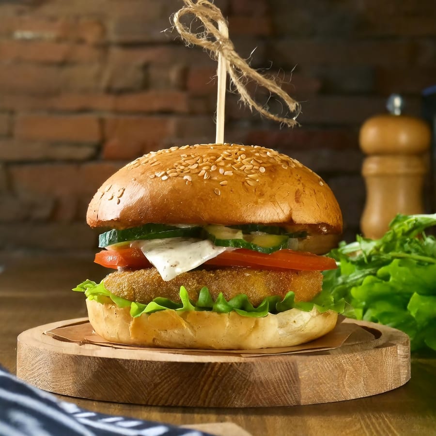 Corn capsicum burger