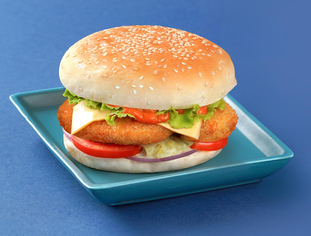 Veg cheese burger