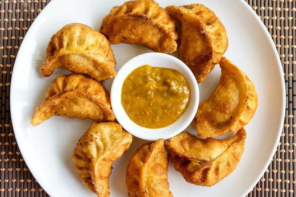 Cheese corn momos