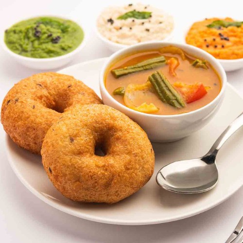 Vada  [2 pieces] with sambar