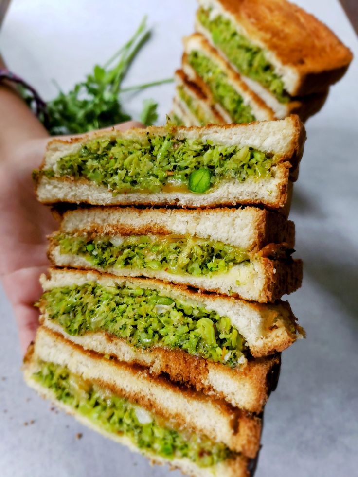 Green Cheese Sandwich