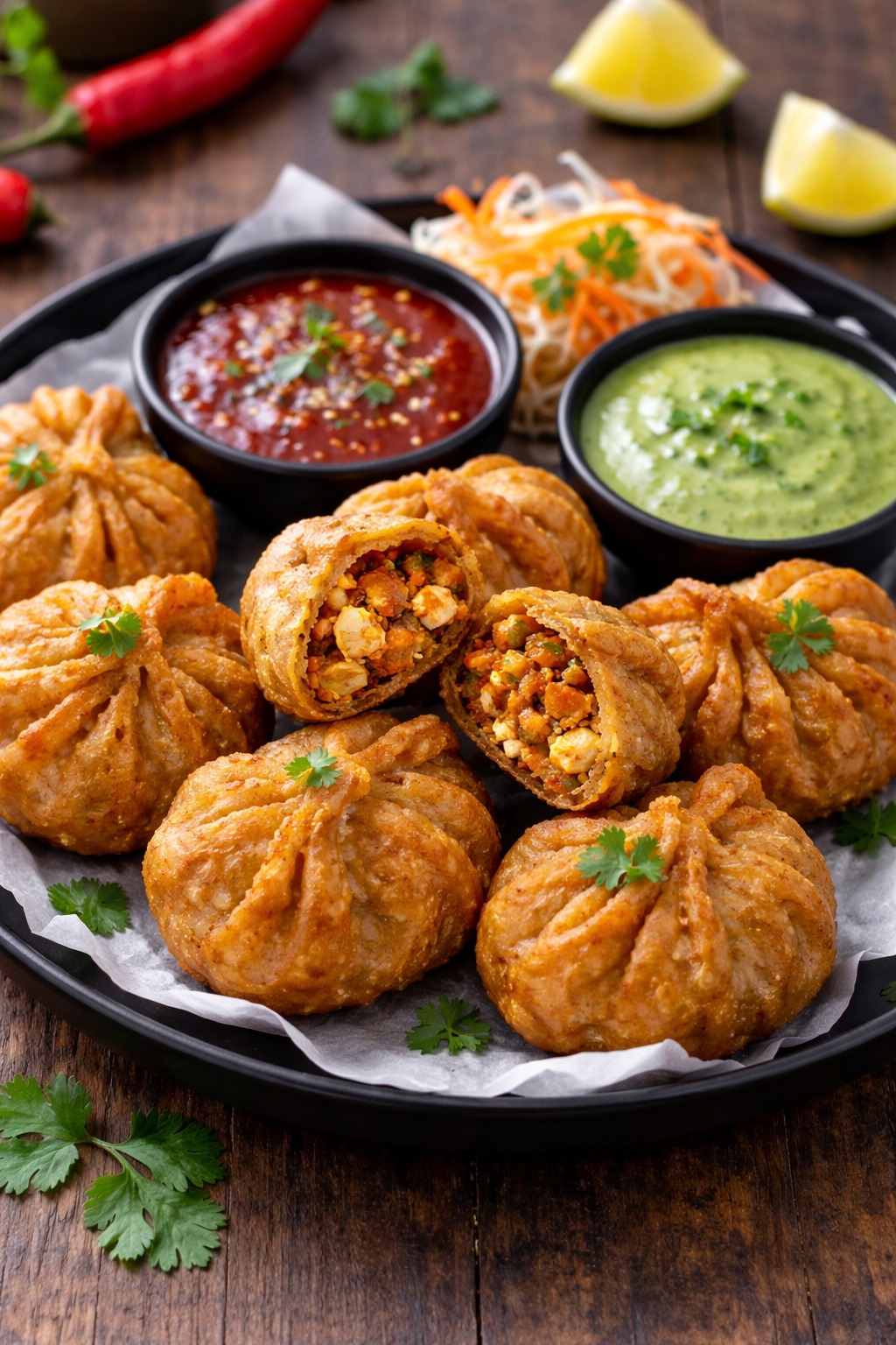 Paneer Momos Steamed