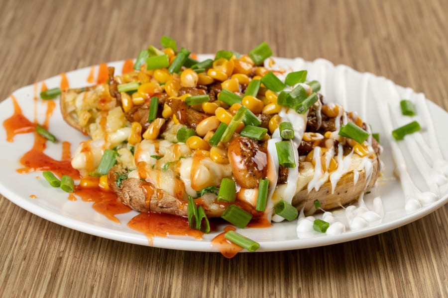 Cheese loaded Corn Chaat