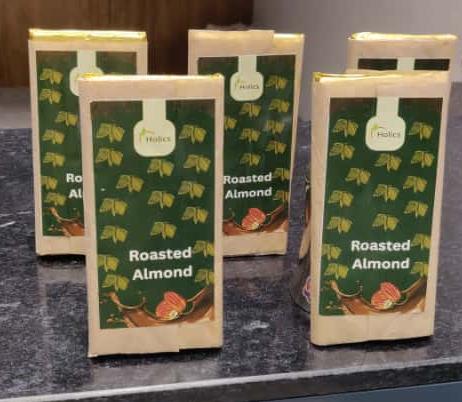 Roasted almond chocolate bar