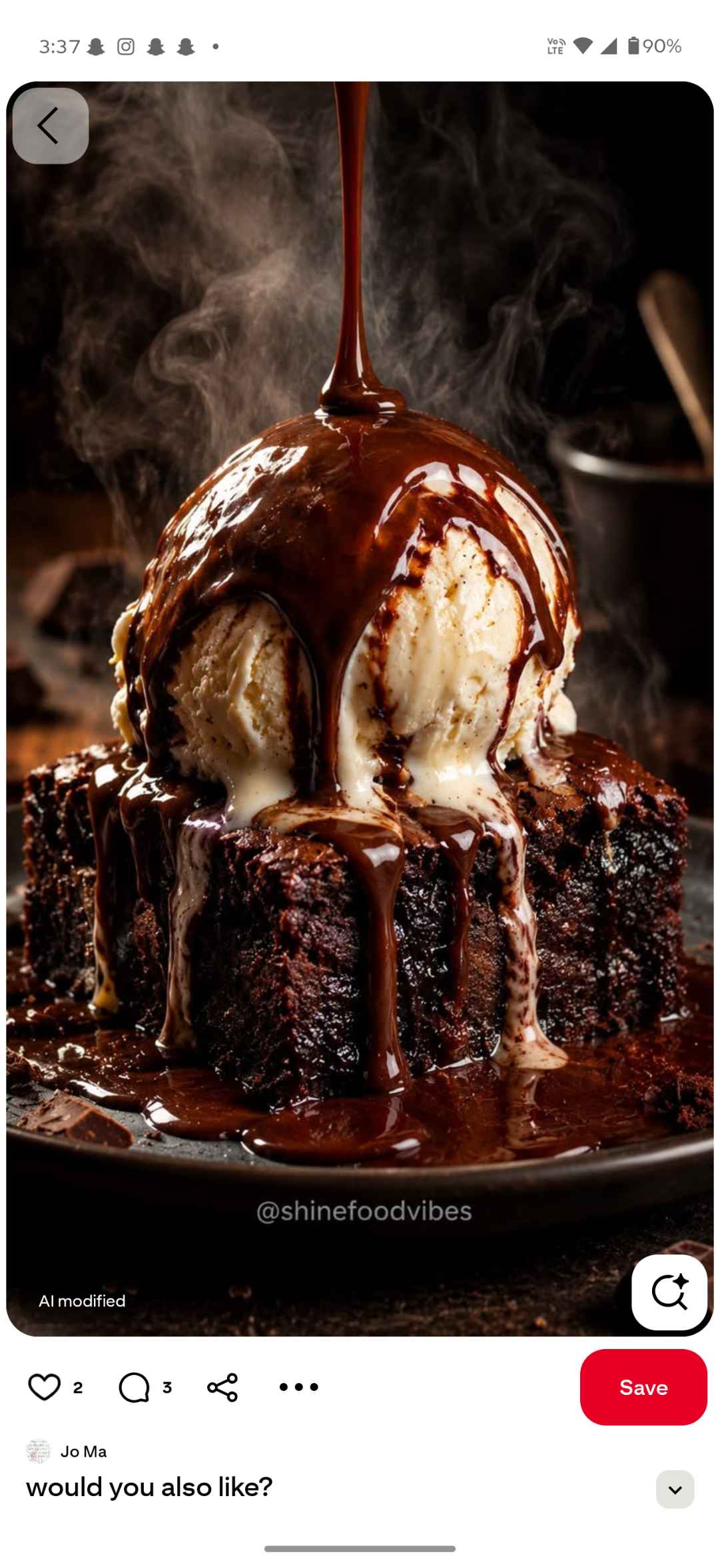 Hot brownie