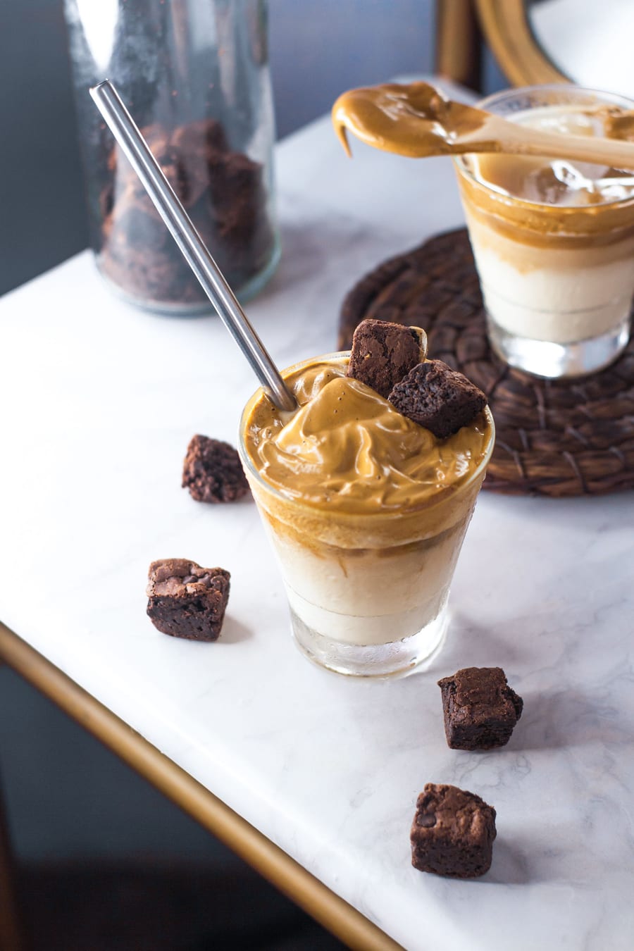BROWNIE MIX COLD COFFEE