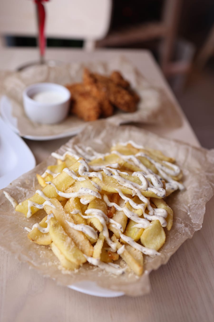 WHITE SAUCE FRENCH FRIES