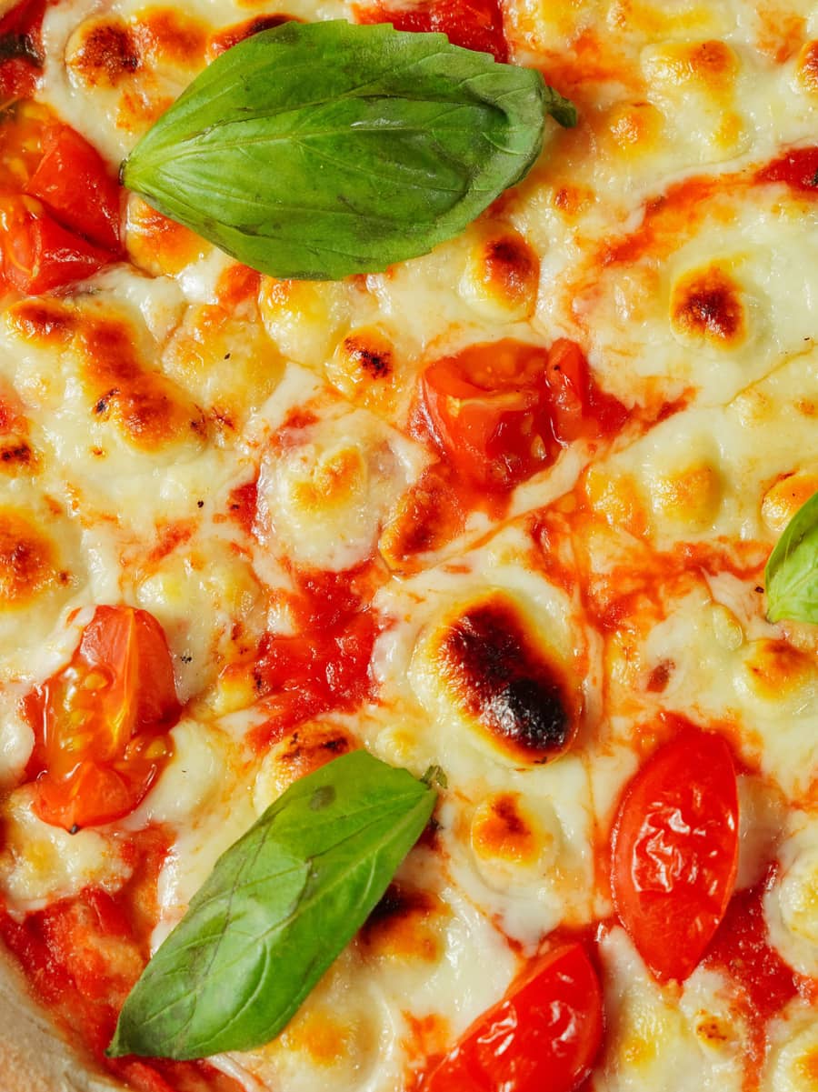 Plain Margherita pizza