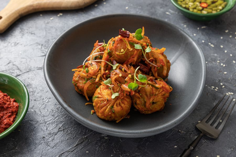 वेज फ्राय मोमोस Half