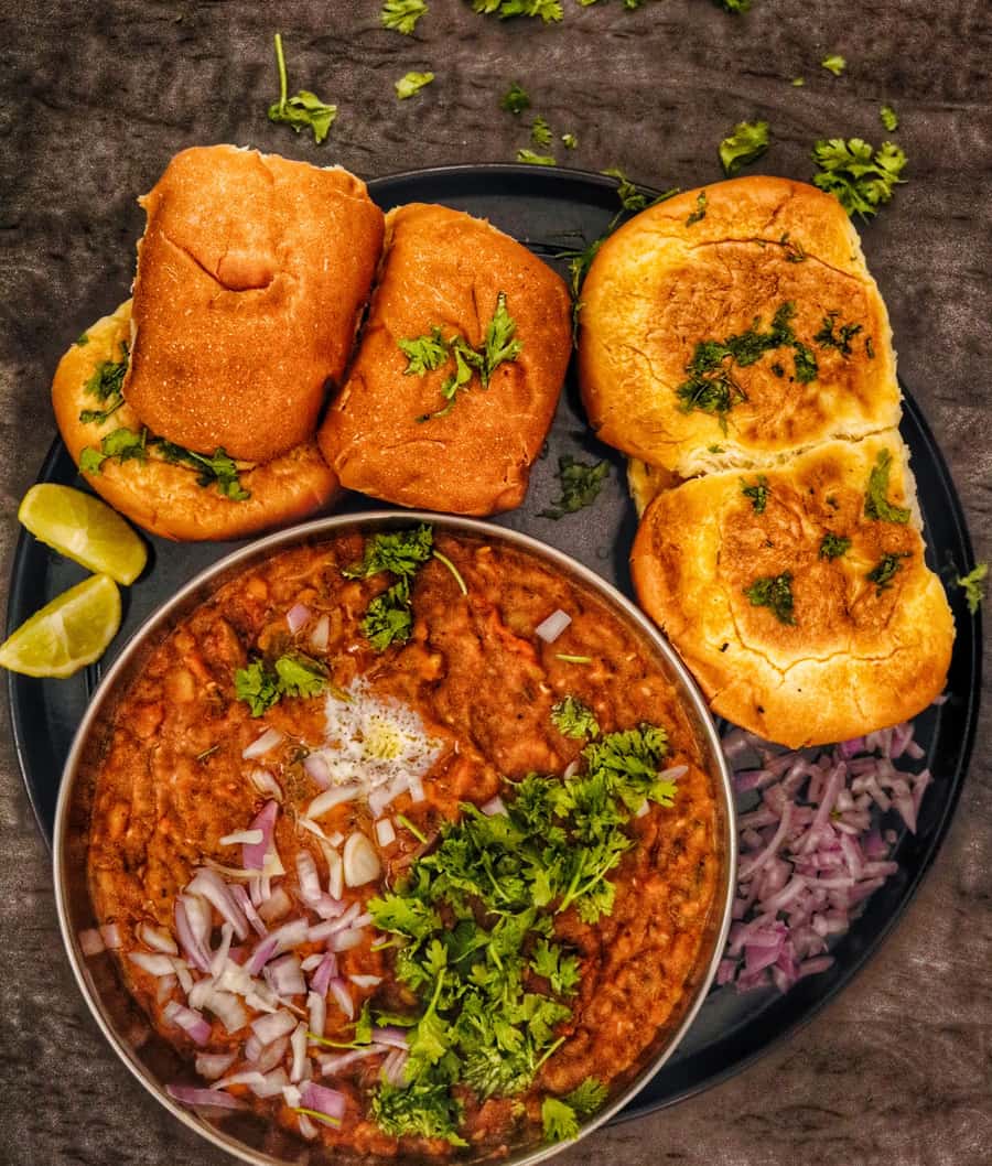चीज पावभाजी Half