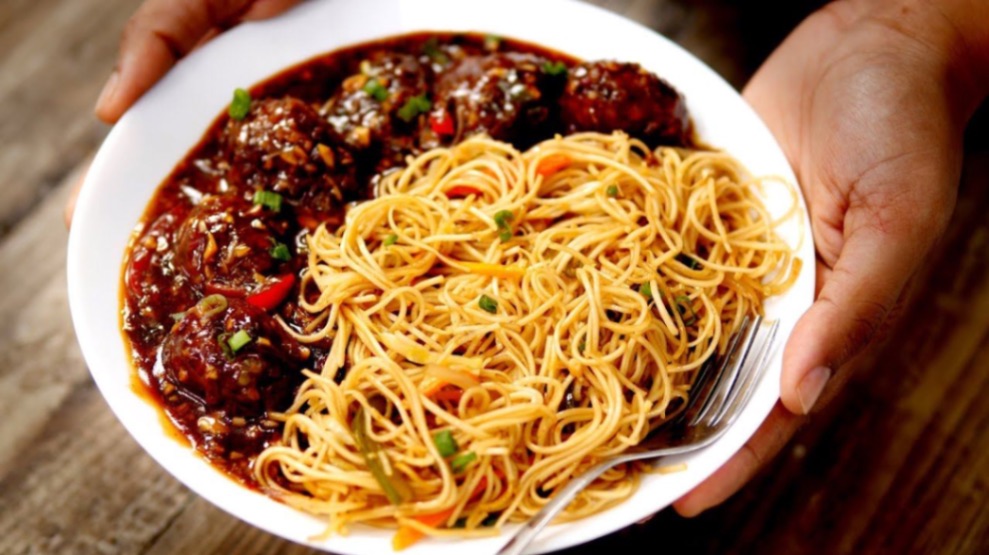 Noodles with manchurian