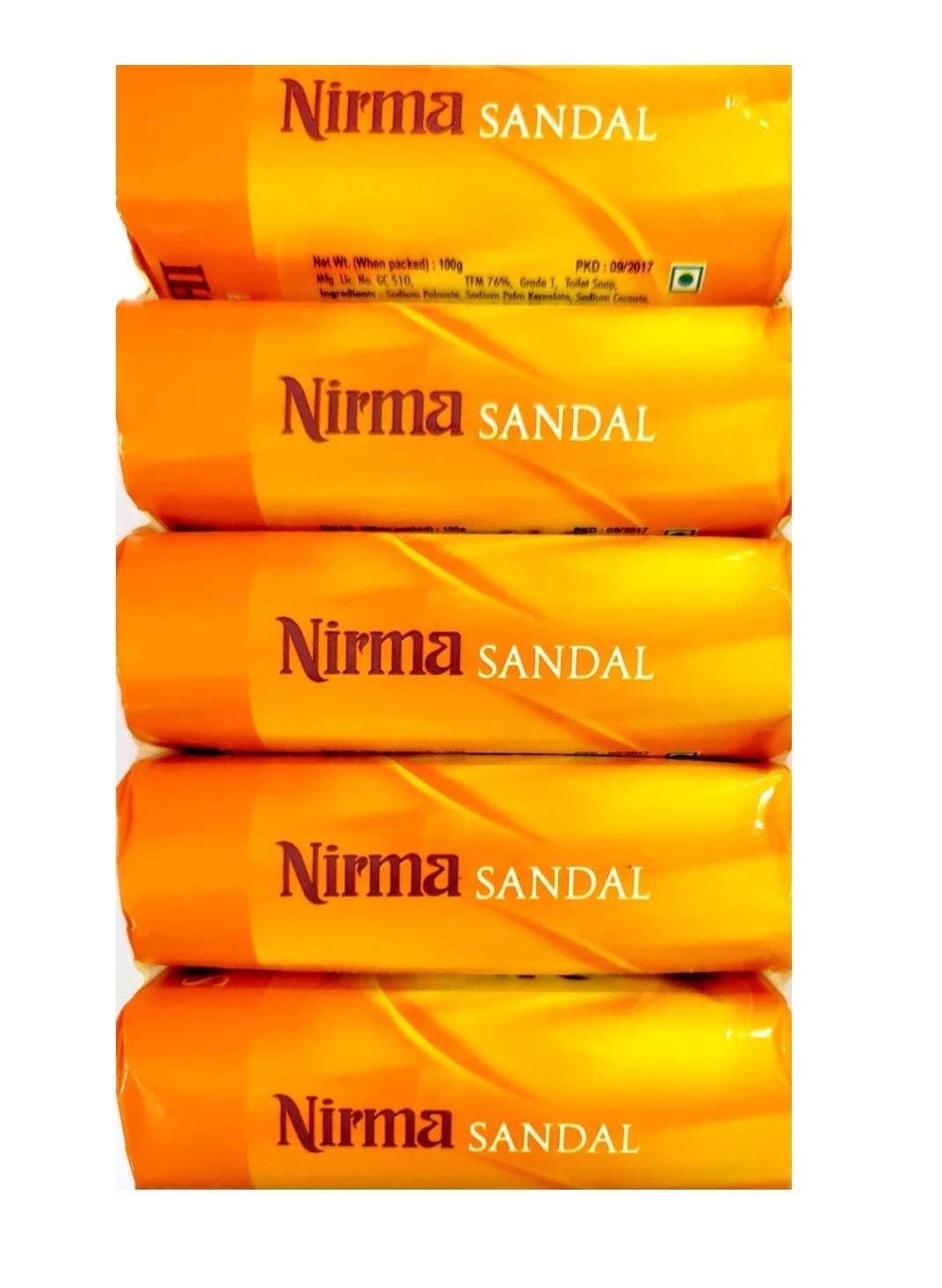 Nirma Sandal soap 5×100g=500g
