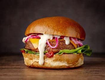 Double Aloo Tikki Cheese Burger ( डबल आलू टिक्की चीज़ बर्गर )
