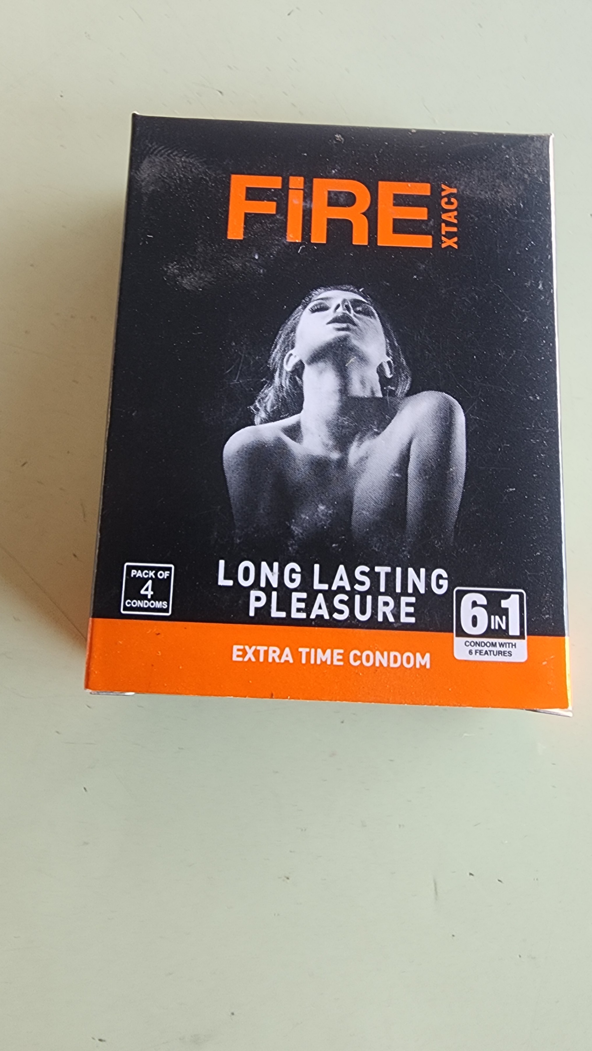 Fire long-lasting condom