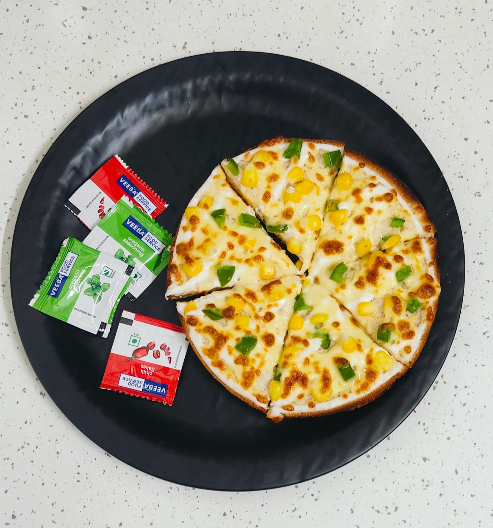 double cheese corn pizza ( 7 inch)