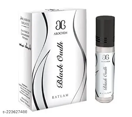 Black oudh roll on perfume 6ml